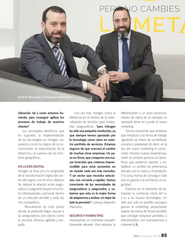 Intrages a la vanguardia de la transformación digital
